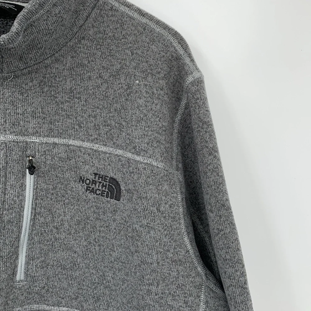 NorthFace Gordon Lyon quarter zip shirt fleece sweatshirt jacket gray men XXL